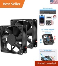 High-Performance 80mm Cooling Fan - 12V Quiet Operation for Electronics picture
