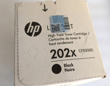 SEALED Genuine HP 202X CF500X CF500XD BLACK High Yield Toner NEW - Original OEM picture