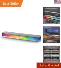 Immersive Audio with GS515 RGB Desktop Soundbar - Touch Control + Compact 44.7cm picture