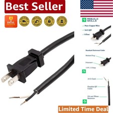 Versatile 8ft Power Cord for Drills, Saws & Vacuums - Male to Stripped Ends picture
