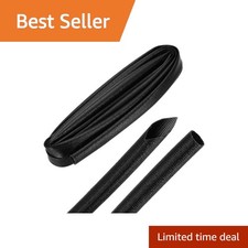 MECCANIXITY Braided Cable Sleeve 10ft 12mm Black picture
