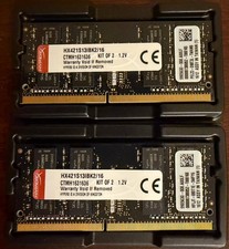 HyperX Impact 16GB 2x8GB DDR4-2133 CL13 SODIMM HX421S13IBK2/16 TESTED (1636/48) picture