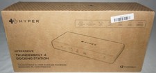 New Hyper HyperDrive Thunderbolt 4 HDTB4D-US Docking Station -HDMI USB SD Silver picture