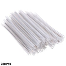 200 Pcs 60mm x 1.5mm Fiber Optic Fusion Splice Protector Tube Sleeve Steel Rod picture