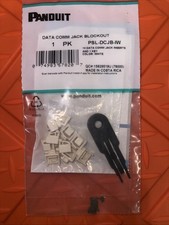 Panduit Port Blocker PSL-DCJB-IW  1 pack quantity of 10 jack inserts w/key picture