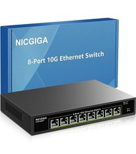 8 Port 10G Ethernet Switch Unmanaged with 8X 10Gb Base-T Ports NICGIGA 10Gbp picture