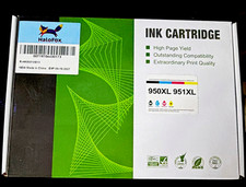 HaloFox Compatible HP 950XL 951XL Inkjet Cartridge Set BK/C/M/Y HK9501XS13 picture