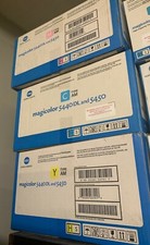 KONICA MINOLTA MC 5440 5450 Series Hi Capacity Toner Cyan, Magenta, Yellow, WST picture