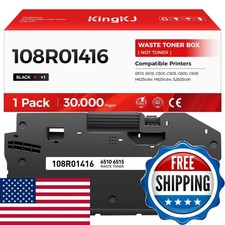 KingKJ 108R01416 Waste Toner Container 1-Pack Replacement Xerox Phaser 6510 picture