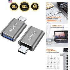 High-Speed USB C to USB Adapter 2-Pack - Reversible Design for Versatility picture