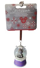 Disney Parks Frozen Sven Sketchbook Ornament Glass Snow Ball picture