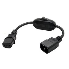 PDU UPS Power Cord Cable, IEC 320 C14 to C13 with On/Off Switch 30cm picture
