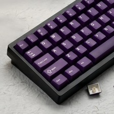 Purple Jade Jelly Keycaps PBT Double Shot Cherry Profile Mechanical Keyboard Set picture