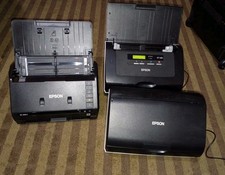 3 Lot Epson WorkForce ES-400 II & GT-S80 scanner Used One Power Cord picture