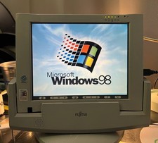 Fujitsu Stylistic 3500 RARE Tablet w Dock Stand Good Battery Games Win 98 picture