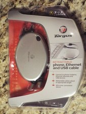 Targus ACC80US 3-in-1 Retractable Phone, Ethernet, and USB Cable picture