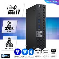 DELL Micro Desktop Computer PC i7, Up to 32GB RAM 2TB SSD Windows 10/11,WiFi picture