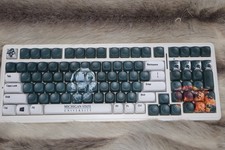 Custom Michigan State Aula f99 wireless mechanical keyboard, PBT MOA keycaps RGB picture