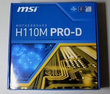 MSI H110M PRO-D Intel LGA 1151 DDR4 Micro Motherboard with i3-7100 cpu picture