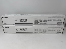 New Genuine Canon GPR-53 Toner Cartridge Lot of 2 - 2x Black OEM Sealed picture