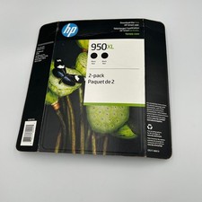 HP 950XL Black Ink Cartridges 2-Pack High Yield OEM CR317BN Sealed Exp 06/2024 picture