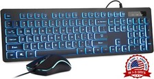 Jugeo De Teclado Y Mouse Gamer Para Gaming Multicolor RGB Raton Combo NUEVO US picture