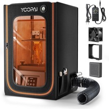 YOOPAI Resin 3D Printer Enclosure Tent Fan Carbon Filter Temp Humidity NEW picture