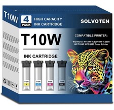 T10W 4 Pack Ink Cartridges Compatible WF-C5390 WF-C5890 T10W100-400 picture