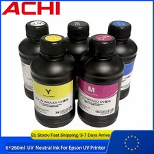 ACHI DTF/UV Ink Available in 5 colors 250ml/500ml for DTF Printer printing CMYKW picture
