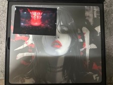 GLSSWRKS Hana Premium Glass Mouse Pad Red Anime Girl Limited W/ Box Unused Japan picture