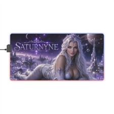 Saturnyne Gaming Mouse Pad RGB LED Desk Mat PC Keyboard Gamer Accessories picture