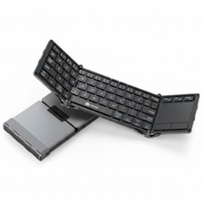 iClever Keyboard Folding Bluetooth usb Touchpad IC-BK08 Black  Japan 1 Day SHIP picture