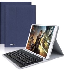 Wireless Folio Case iPad 10.5 Pro Folding Stand Dark Blue Navy With Keyboard picture