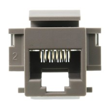 LEVITON 41082-RG8 VOICE GRADE MODULAR 110-STYLE QUICKPORT JACK, GRAY picture