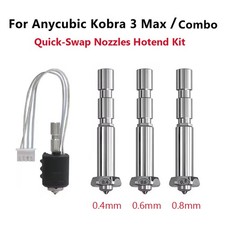 For Anycubic Kobra3 Max/Combo Quick-Swap Nozzles Hotend Kit 0.4mm 0.6mm 0.8mm picture