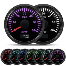 ARTILAURA 52mm GPS Speedometer Gauge 60 MPH Boat GPS Speedometer (Black) picture