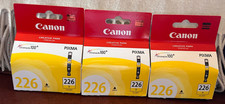 CANON CHRMALIFE 100+ PIXMA 226 Lot of 3 CLI-226Y Yellow NEW Unopened Ink Tank picture