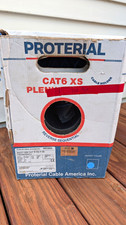 Proterial CAT6 XS Plenum Bulk Ethernet Cable 368 ft Blue Raw Ends picture