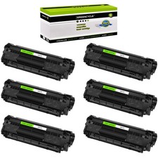 6PK greencycle High Yield Compatible Toner Cartridge for HP 12X Q2612X 1020 1012 picture