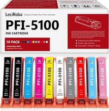 PFI-5100 10 Color Pack Ink Cartridges PFI5100 Ink Cartridge Tank PFI 5100 10 Col picture