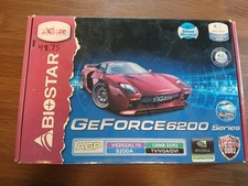 BIOSTAR NVIDIA GeForce 6200 128MB DDR2 AGP TV Out DVI VGA DirectX 9.0 picture