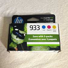 HP Genuine Original 933 Inkjet Ink Cartridges 3-Pack Cyan Magenta Yellow picture