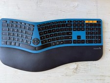 ProtoArc EK01 Plus Backlit Ergonomic Split Keyboard Blue Black picture