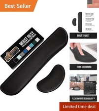 Ergonomic Memory Foam Wrist Rest Set - Ultimate Comfort for Keyboard & Mouse picture