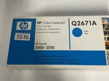 GENUINE HP 308A Q2671A Cyan Toner Cartridge LaserJet 3500 3550 3700 NEW OEM picture
