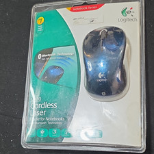 Logitech V470 Bluetooth Wireless Laser Mouse 1000 DPI 3-Button Scroll Wheel Blue picture