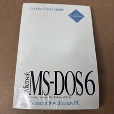 Vintage Microsoft MS-DOS 6.2 Concise User’s Guide 3.5