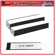 24-Pack 2'x8' C-Channel Magnetic Label Holders for Metal Racks picture