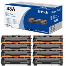 8 Pack CF248A 48A Black Toner For HP LaserJet Pro MFP M15a M15w M28w M29a M29w picture