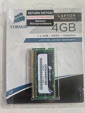 New Corsair 4GB (1x4GB) DDR3 1066 MHz (PC3 8500) Laptop Memory 1.5V picture